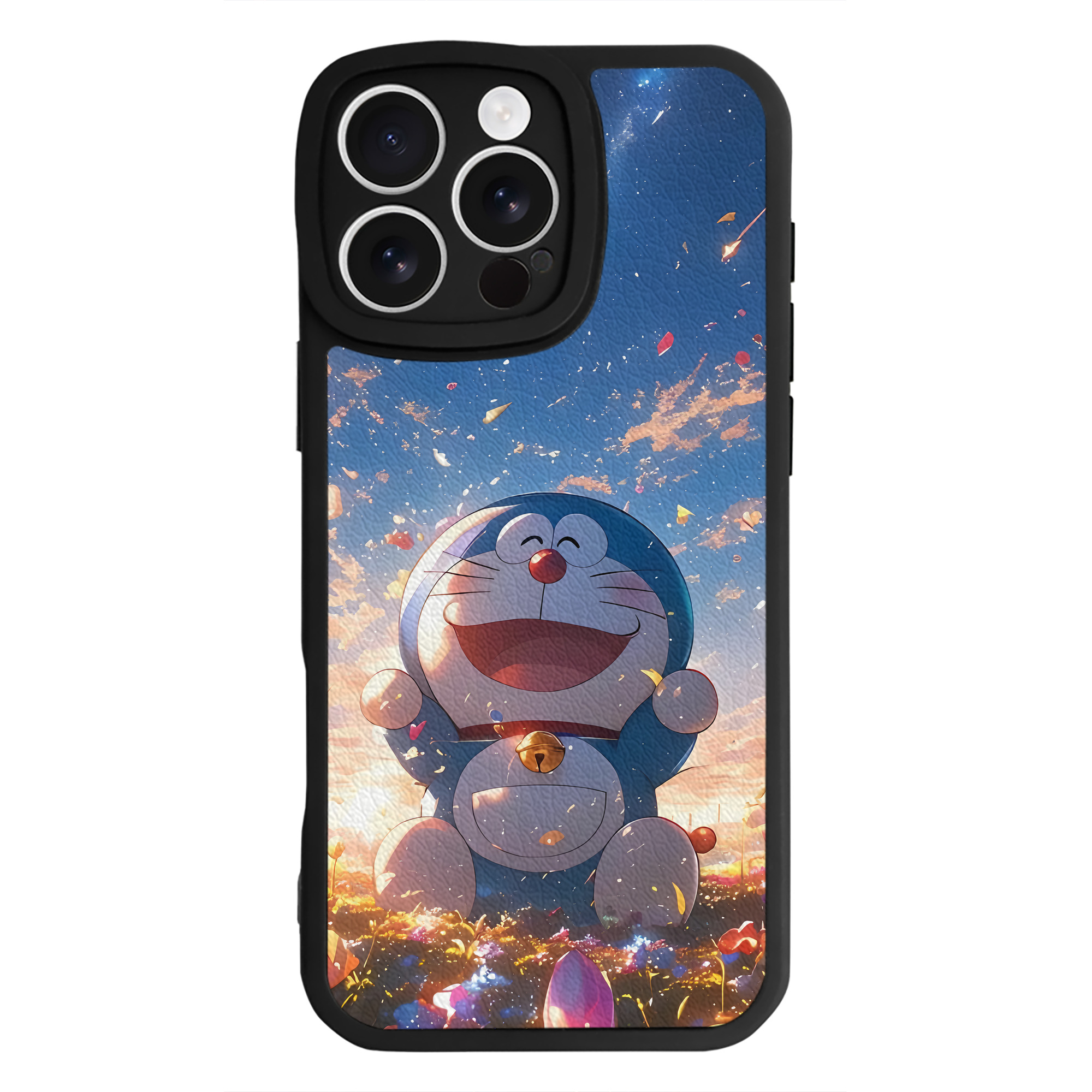 （画像用） ドラえもん Doraemon 【iPhone 16シリーズ対応】シリコンスマホケース（レザー調） 材質：シリコン